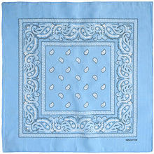 Load image into Gallery viewer, 12-Pack Bandana Headband - Sky Blue